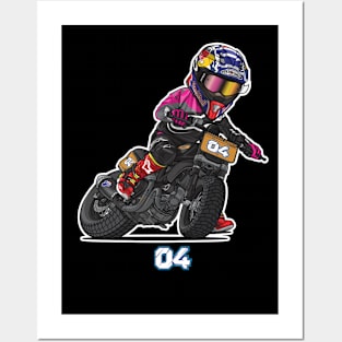 Andrea Dovizioso 4 Toon Posters and Art